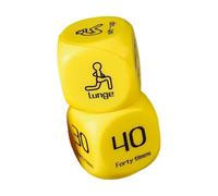 Hkfgdjdl Lot de 2 dés d'entraînement à 6 côtés - Jouet portable et amusant - Dés de décision de remise en forme - Équipement d'entraînement pour défis aléatoires