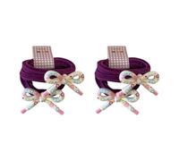 Hkfgdjdl Lot de 2 élastiques à cheveux en résine antidérapants et légers pour femmes et filles