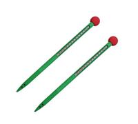 Hkfgdjdl Lot de 2 thermomètres de sol en verre de haute précision adaptés à une température précise dans le jardin intérieur et extérieur