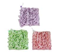 Hkfgdjdl Lot de 3 éponges de bain avec porte-savon intégré pour le bain et la génération rapide de mousse, usage quotidien, essentiel de salle de bain