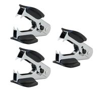 Hkfgdjdl Lot de 3 extracteurs d'agrafes multifonctions en métal robuste avec poignée ergonomique pour fournitures scolaires et de bureau