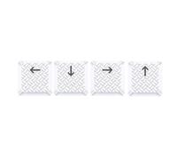 Hkfgdjdl Lot de 4 touches antidérapantes en fibres de carbone pour touches de clavier TKL G915/G813/G815/G913