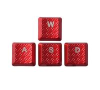 Hkfgdjdl Lot de 4 touches antidérapantes en fibres de carbone pour touches de clavier TKL G915/G813/G815/G913