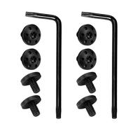 Hkfgdjdl Lot de 4 vis de poignée fendue CNC en acier inoxydable pour Beretta 92fs M9 Grip Model Repair Tool Pièces pour les amateurs