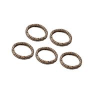 Hkfgdjdl Lot de 5 élastiques à cheveux en tissu doux et antidérapant pour femme et fille