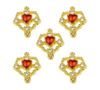 Hkfgdjdl Lot de 5 pendentifs en forme d'étoile faits à la main en alliage texturé géométrique pour un usage quotidien