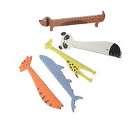 Hkfgdjdl Lot de 5 règles en acrylique en forme d'animal - Outil de mesure adapté pour l'apprentissage créatif et la mesure précise