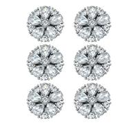 Hkfgdjdl Lot de 6 boutons de manchette décoratifs en strass pour chemise, veste, robe, vêtements