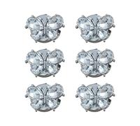 Hkfgdjdl Lot de 6 boutons de manchette décoratifs en strass pour chemise, veste, robe, vêtements