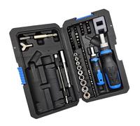 Hkfgdjdl Lot de 69 tournevis à cliquet magnétiques haute résistance en acier chromé avec mécanisme à cliquet pour Effici