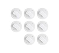 Hkfgdjdl Lot de 8 clips de rideau de douche sécurisés pour éviter les éclaboussures d'eau - Pinces lisses pour rideaux de douche - Accessoires de salle de bain en tissu