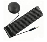 Hkfgdjdl Microphone rond omnidirectionnel de bureau avec lumière LED intelligente 3,5 mm/USB pour réunion en ligne conférence