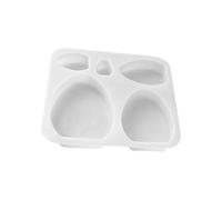 Hkfgdjdl Moule à 5 cavités en silicone de qualité alimentaire pour la fabrication de résine époxy, bougie, savon, chocolat