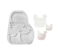 Hkfgdjdl Moule à bougie en forme de poule - Moules en silicone pour décoration d'animaux - Moules faits à la main - Fournitures artisanales