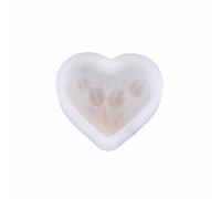 Hkfgdjdl Moule à savon en silicone souple en forme de cœur, parfait pour les bougies faites à la main et les projets de décoration d'intérieur pour améliorer l'espace