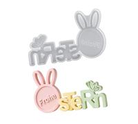 Hkfgdjdl Moule en résine de silicone pour décoration de Pâques - Lapins de Pâques