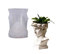 Hkfgdjdl Moule en silicone de qualité alimentaire pour pot de fleurs pour moulage de résine et projets d'artisanat à la maison