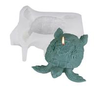 Hkfgdjdl Moules en silicone en forme de tortue en forme de tortue pour bougie, savon, résine époxy, moules en silicone en forme de tortue pour décoration de gypse