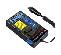 Hkfgdjdl Onduleur de véhicule 200 W 12 V 24 V à 110 V 220 V avec 4 ports USB adapté pour ordinateur portable et téléphone de petite taille