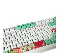 Hkfgdjdl PBTs Keycap Lot de 123 touches Get Rich Mahjong - Teinture par sublimation - Profil original pour Mxes Switches Gaming Mechanica
