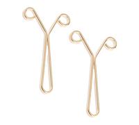 Hkfgdjdl Pinces de manchette, clips de manchette enroulés réglables pour un ajustement sûr et léger en alliage d'aluminium accessoires de bijoux
