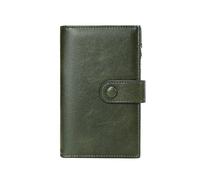 Hkfgdjdl Portefeuille pour femme en cuir bloquant les RFID avec pochette à trois volets, porte-cartes de crédit, portefeuille de voyage pour femme avec porte-stylo