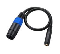Hkfgdjdl Speakon Câble adaptateur 6,35 mm vers femelle 6,35 mm vers câble torsadé