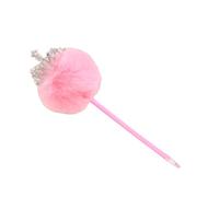 Hkfgdjdl Stylo à bille avec pompons en fourrure de 0,7 mm, stylo d'écriture amusant pour femme, étudiant, jeu, récompense, cadeau de Noël