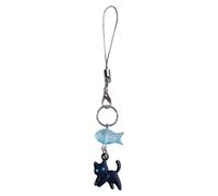 Hkfgdjdl Support de téléphone en forme de chat ludique avec pendentif décoratif en alliage acrylique texturé pour adolescents étudiants
