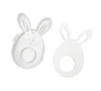 Hkfgdjdl Œufs de Pâques/Lièvre en silicone pour support de chocolat, bougie, savon, pendentif en résine, fabrication de bijoux, décoration de vacances