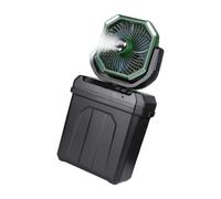 Hkfgdjdl Ventilateur brumisateur portable avec veilleuse, seau de 6 L, 30 000 mAh, alimenté par batterie rechargeable, ventilateur brumisateur de camping pour l'extérieur