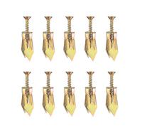 Hkfgdjdl Vis sécurisées, lot de 50/100 chevilles pour perçage de plaques de plâtre et vis rapides et vis pour une installation facile