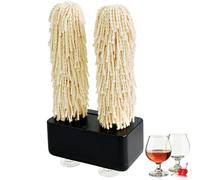 HKFGSHOP Polisseuse Électrique pour Verres À Vin, Polisseuse Rotative pour Verres À Domicile avec Ventouse Puissante, 600 TR/Min, Séchage Instantané, Longue Durée De Vie, Black