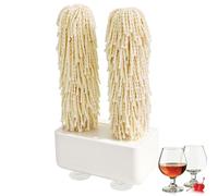 HKFGSHOP Polisseuse Électrique pour Verres À Vin, Polisseuse Rotative pour Verres À Domicile avec Ventouse Puissante, 600 TR/Min, Séchage Instantané, Longue Durée De Vie, White