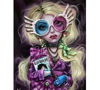 HKFLD Art Rendition Luna Lovegood Kit complet de peinture diamant 5D à forage rond cm Ensemble de point de croix Mosaïque Décoration d'intérieur 6k167g50x60CM