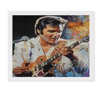 HKFLD Diamond Painting Art Kits，5D Diamond Painting Kits for Adults, Elvis Presley ，Painting Pictures Cross Stitch Arts Home Wall Decor40*50cm