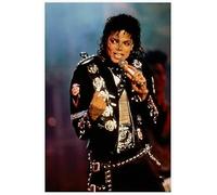 HKFLD Kit de broderie diamant 5D pour Michael Joseph Jackson, chanteur pop américain Michael Jackson, broderie diamant à faire soi-même, broderie diamant en cristal et strass 6k171g50x50CM