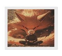 HKFLD Pack 5D Diamond Painting Kits, Full Drill Diamond Naruto Nine-Tailed Fox, DIY Kids Adults Crystal Art Kits for Home Wall Decor ， 50 * 60cm