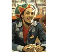 HKFLD Peinture diamant 5D à faire soi-même, thème Bob Marley, broderie ronde en résine, point de croix, mosaïque, décoration d'intérieur, cadeau 6k180g50x50CM