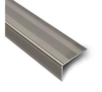 HKHKH Profilé de Finition en Aluminium en Forme de L - Protection Robuste de Bord d'escalier de 90 cm for Une Utilisation intérieure et extérieure(Medium Gray w30mm d1.2mm)