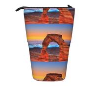 HKHLHLH Arches National Park Trousse à crayons télescopique sur pied pour filles, garçons, étudiants, Noir , Taille unique, Organiseur de sac