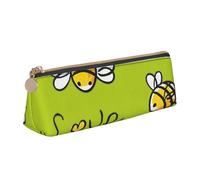 HKHLHLH Bee Love Honey Trousse à crayons multifonction pour enfants, école, travail, voyage, blanc, Taille unique, Organiseur de sac