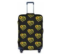 HKHLHLH Blessed to Be Called Nana Housse de valise élastique avec fermeture éclair invisible sur le côté imprimé tournesol protège les bagages de la poussière des rayures, blanc, M