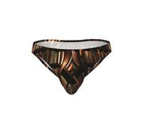 HKHLHLH Book Room Mysterious Library Slip de bikini pour homme Imprimé Culotte sexy taille basse Culotte souple pour homme Cadeau, Noir , XXL