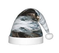 HKHLHLH Chapeau de Père Noël chantant en forme de loutre pour spectacles sur scène et événements scolaires