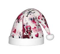 HKHLHLH Chapeau de Père Noël chantant Tour Eiffel de Paris - Chapeau de Noël pour spectacles sur scène et événements scolaires - Chapeau d'anniversaire de Noël