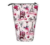 HKHLHLH Cityscape Trousse à crayons télescopique Motif Tour Eiffel Paris, Noir , Taille unique, Organiseur de sac