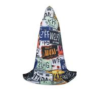 HKHLHLH Costume de sorcière de vampire de plaque d'immatriculation avec cape à capuche pour adolescent, bal masqué, fête d'Halloween, cosplay