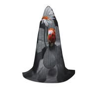 HKHLHLH Costume de sorcière et de vampire Ladybug Daisy avec capuche pour adolescent, bal masqué, fête d'Halloween, cosplay