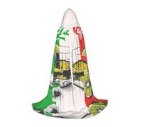 HKHLHLH Costume de sorcière vampire mexicain et tequila, cape à capuche pour adolescent, bal masqué, fête d'Halloween, cosplay